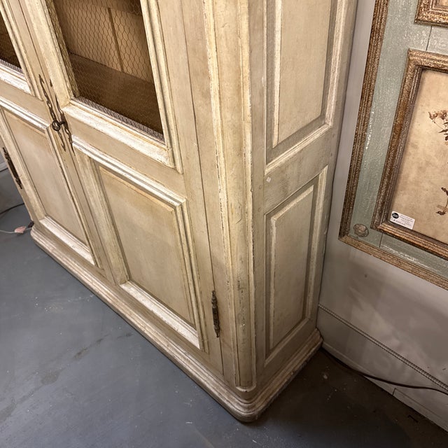 Wood 19th Century French Painted Bibliothèque For Sale - Image 7 of 12