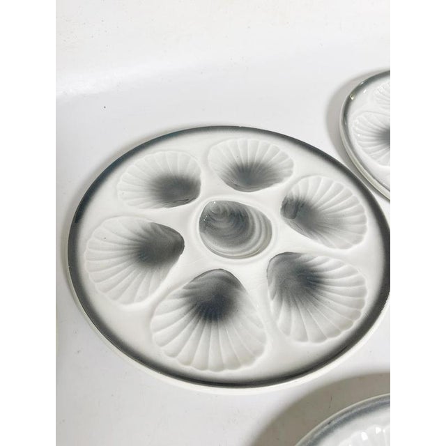 Oyster Plates in Ceramic, France, 1970s, Set of 6 For Sale - Image 11 of 18
