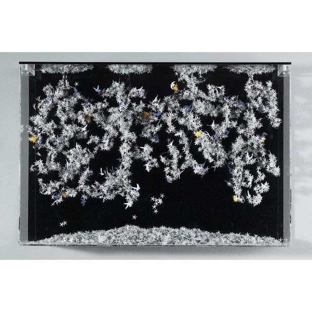 Nayla Tabet, Wall Sculpture, Metal & Paper For Sale - Image 4 of 17