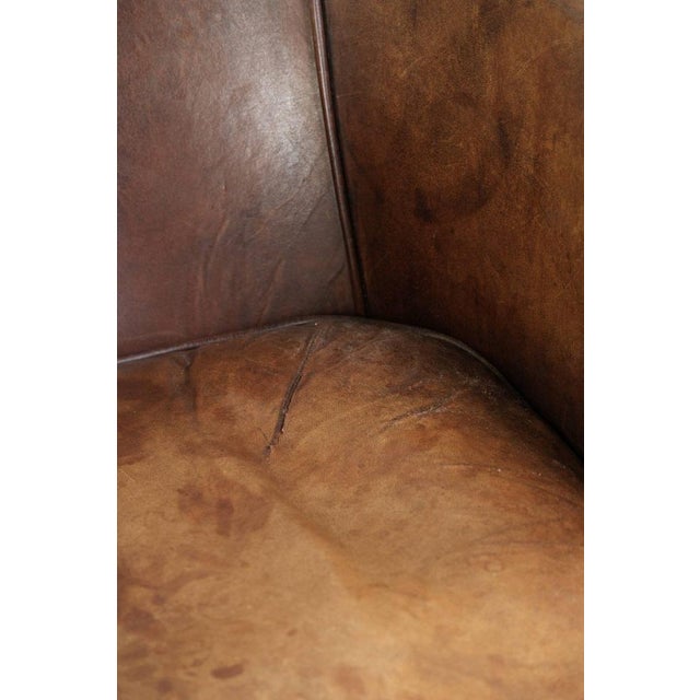 Club Chair in Sheepskin Leather For Sale - Image 11 of 15
