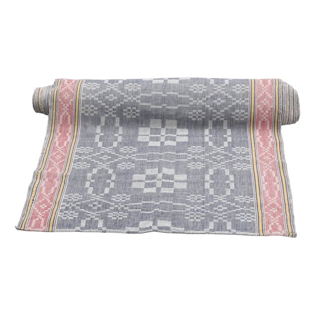 Mid 20th Century Swedish Hand Woven Light Weight Runner For Sale