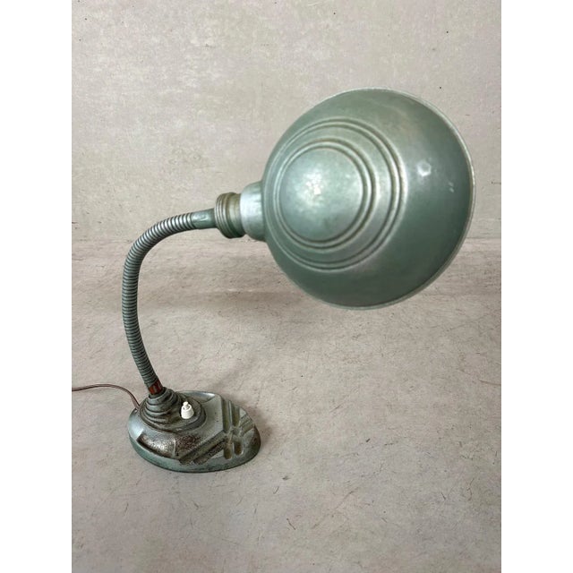 Industrial Vintage Industrial Art Deco Lamp from Erpe For Sale - Image 3 of 10