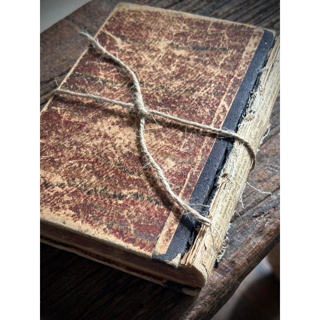 Early 21st Century Antique 1892 German Marbled Book -Martin Luthers For Sale - Image 5 of 12