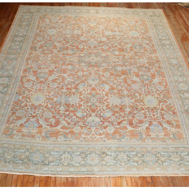Antique Zabihi Collection Persian Mahal Rug - 10'6" x 14' For Sale - Image 11 of 11