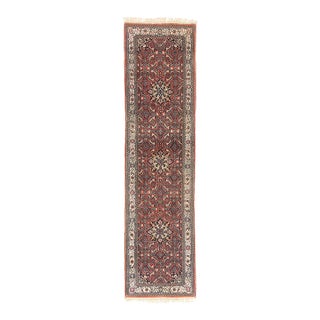 Vintage Indian Bijar Rug Runner, 02'07 X 09'11 For Sale