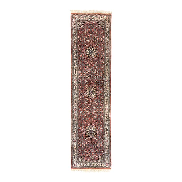Vintage Indian Bijar Rug Runner, 02'07 X 09'11 For Sale