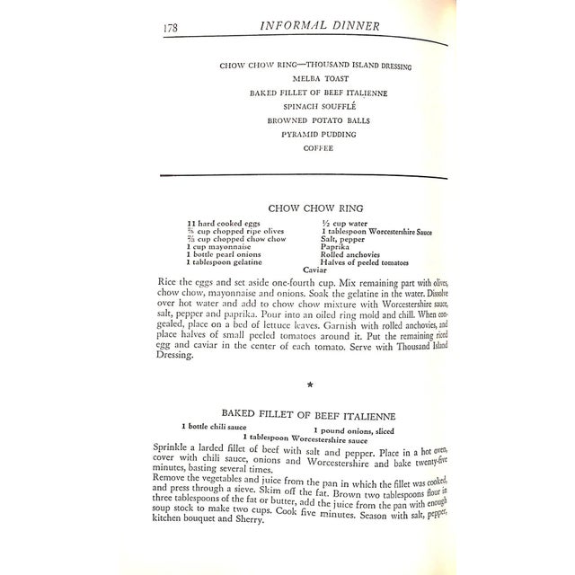 Paper "Thoughts for Food: A Menu Aid" 1941 For Sale - Image 7 of 7