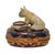 Ceramic Vintage Rochard Limoges French Bulldog & Ring Cushion Porcelain Trinket Box – Circa Late 20th Century For Sale - Image 7 of 11