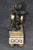 Bronze French Louis XV Style Figural Gilt Metal and Marble Clock Set For Sale - Image 8 of 15