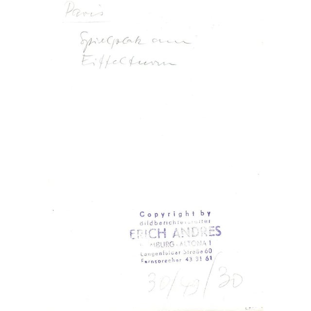 Eiffel Tower, Paris, 1955 For Sale - Image 4 of 5