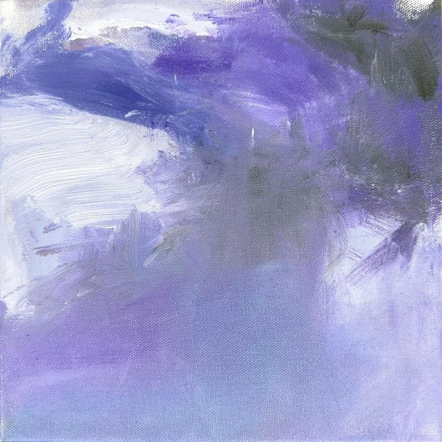 "Drift" by Trixie Pitts Small Abstract Expressionist Oil Painting For Sale - Image 11 of 11