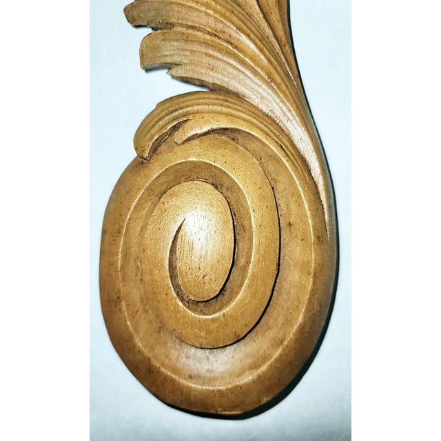 Late 19th Century Antique French Walnut Rococo Carvings, a Pair For Sale - Image 5 of 9