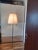 The floor lamp is equipped with 1x E27 light bulb, fully functional, switch on the socket. Viewing and collection...