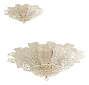 Italian Murano Glass Sputnik Flush Mounts by Simoeng, Set of 2