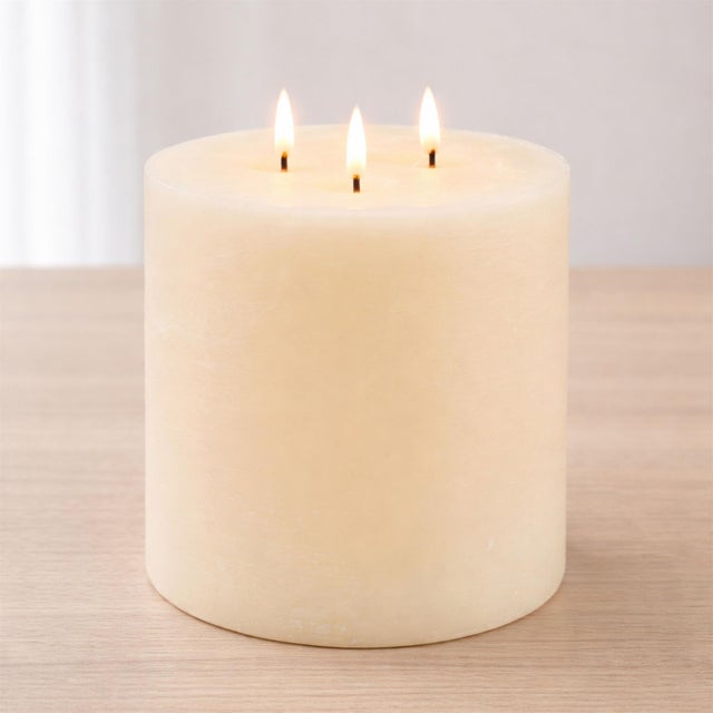 Bring a touch of elegance and safety to your space with the FIA Wick Pillar Candles. Featuring a triple wick with FIA...