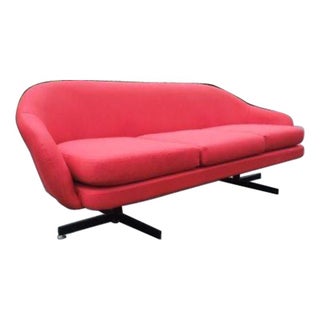 Mid-Century Danish Ward Bennett Style Pod Sofa For Sale