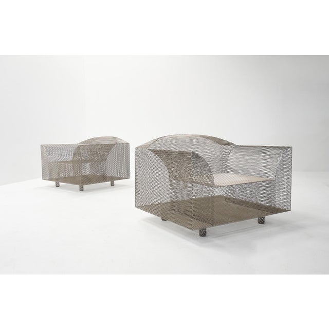 How High the Moon Armchairs by Shiro Kuramata for Vitra, Set of 2 For Sale - Image 10 of 10