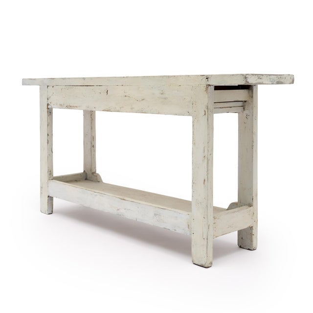 French Painted French Chestnut Worktable, Console, Circa 1930 For Sale - Image 3 of 9