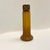 Mid 20th Century Vintage Amber Art Glass Vase With Brass Collar Mount For Sale - Image 5 of 10