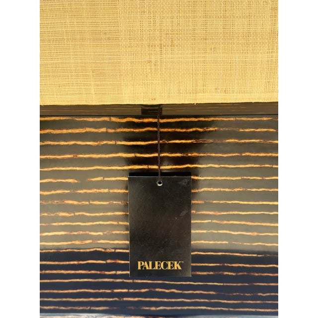 1990’s Pencil Reed Table Lamps by Palaceck - A Pair For Sale - Image 10 of 12