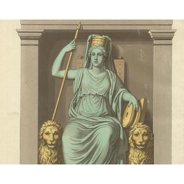 Giulio Ferrario, Terra Allegory, Cybele Mother Earth, 1815, Paper For Sale - Image 6 of 10