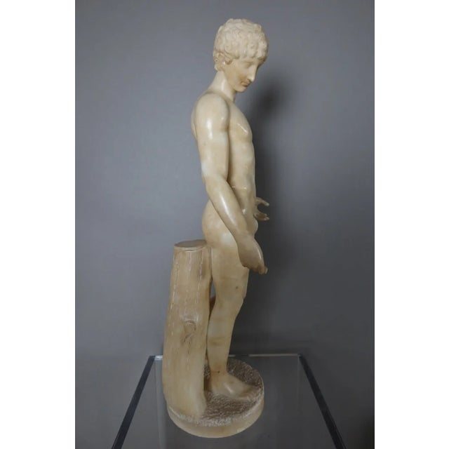 Sculpture of Apollo, 1800s, Alabaster For Sale - Image 6 of 11