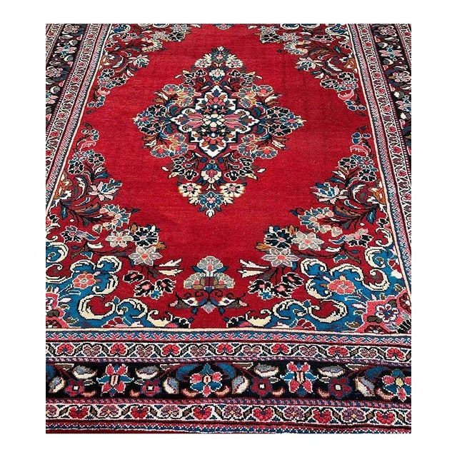 Traditional 7x11 Old Persian Mahal Area Rug - 501978 For Sale - Image 3 of 10