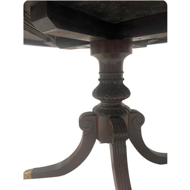 Mahogany Feather Table, 1970s For Sale - Image 6 of 7