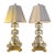 1968 Loevsky & Loevsky Hollywood Regency Vintage Crystal Table Lamps With New Shades — A Pair For Sale
