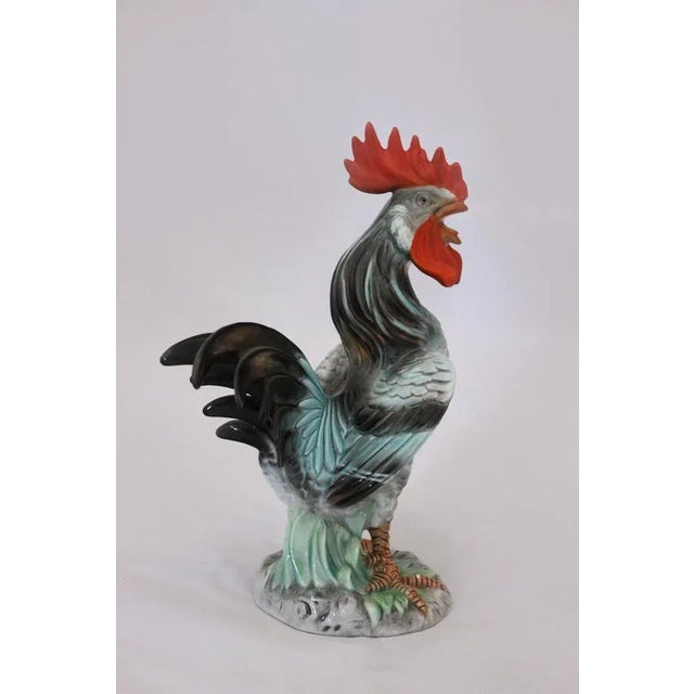 Ceramic Rooster Sculpture by Ronza, 1940, in Flawless conditions. Designed 1920 to 1949 This piece has an attribution...
