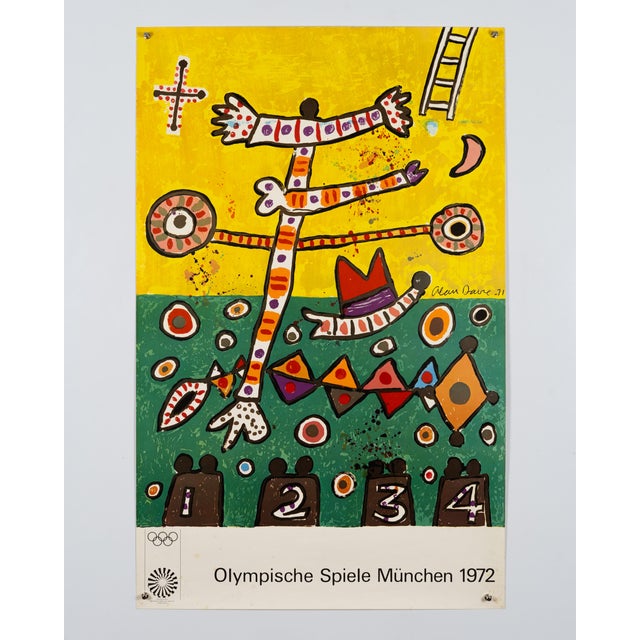 Munich 1972 Olympic Games Olympic Poster by Alan Davie For Sale - Image 3 of 9