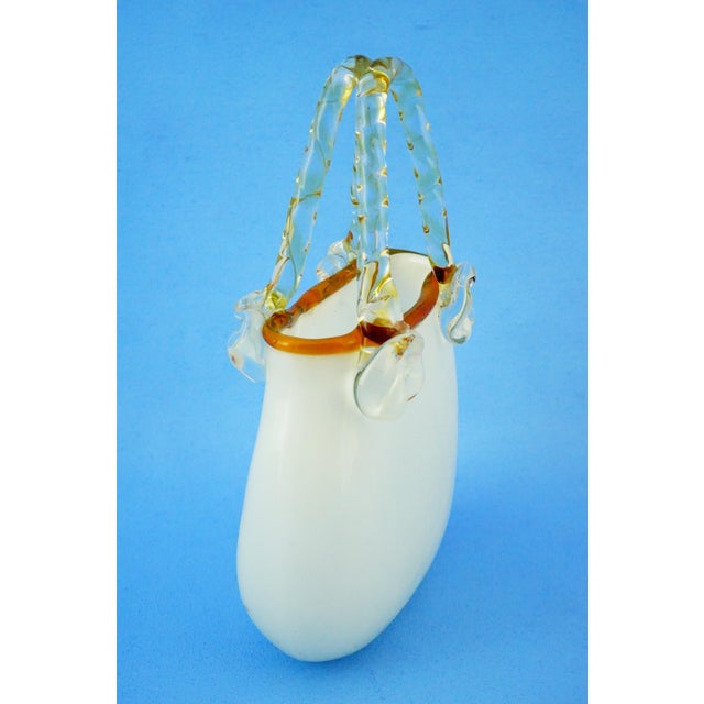 1970s 20th Century Glass Bag-Shaped Vase Sculpture by K I Bleikristall, Germany, 1970s For Sale - Image 5 of 18