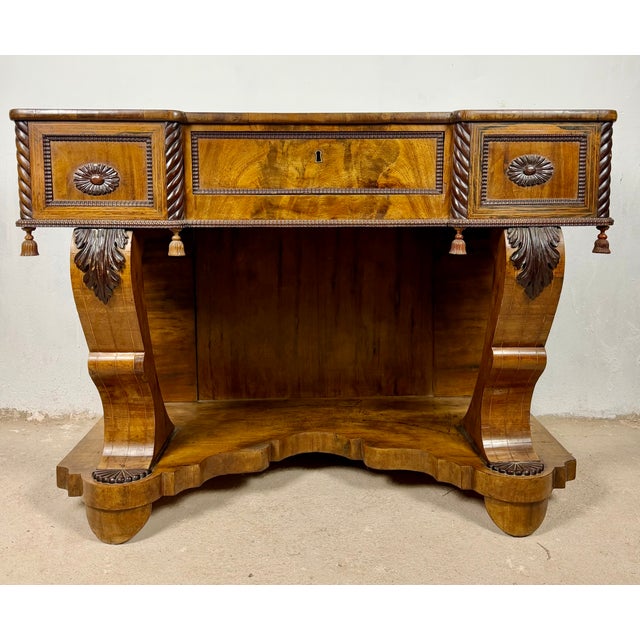 Art Deco Console Table with One Drawer, 1940 For Sale - Image 4 of 16