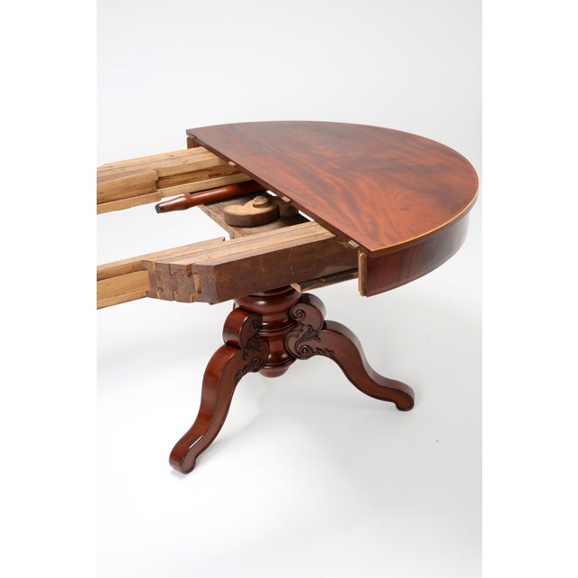 Brown Antique German Biedermeier Extending Dining Table, 1830 For Sale - Image 8 of 18