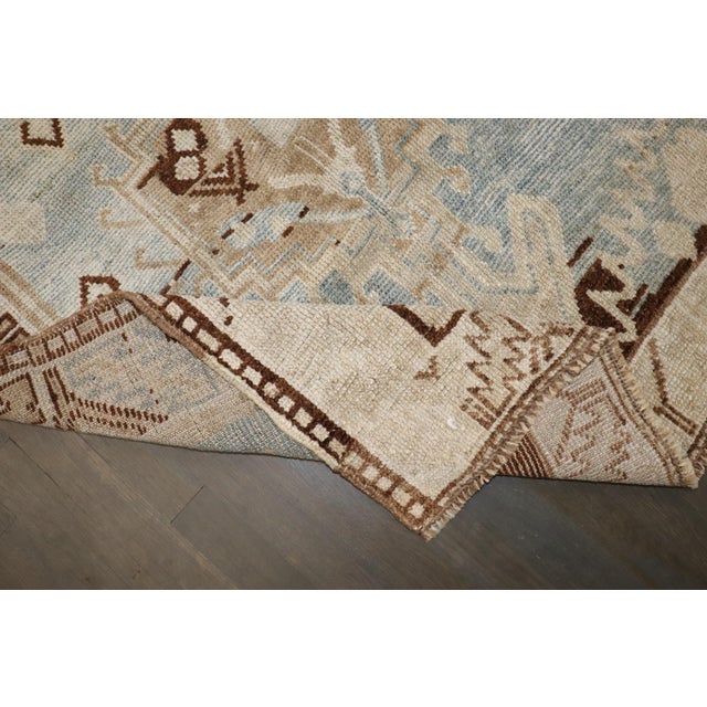 Blue Zabihi Collection Blue Persian Malayer Accent Small Size Rug For Sale - Image 8 of 8