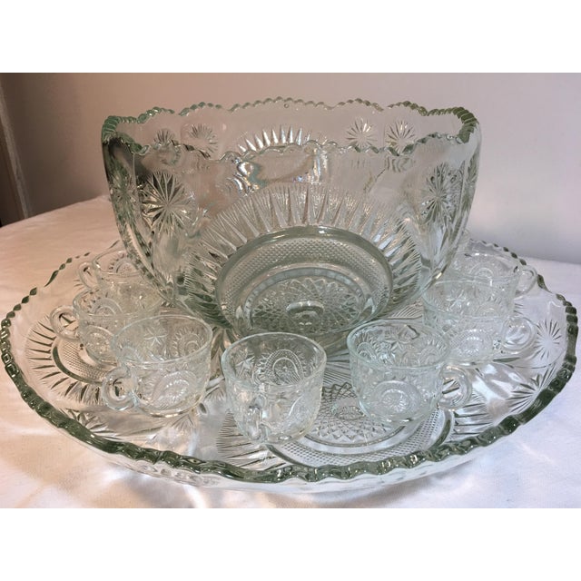 MidCentury Slewed Horseshoe Punch Bowl Set Chairish