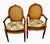 Late 20th Century Scalamandré Upholstered French Faux Bois Chairs, a Pair For Sale - Image 5 of 12