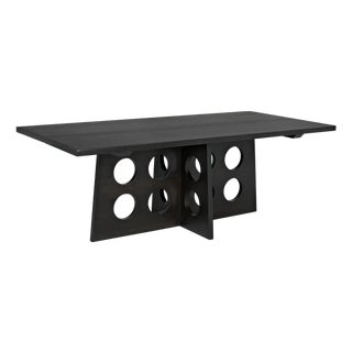 Carlo Dining Table, Ebony Walnut For Sale