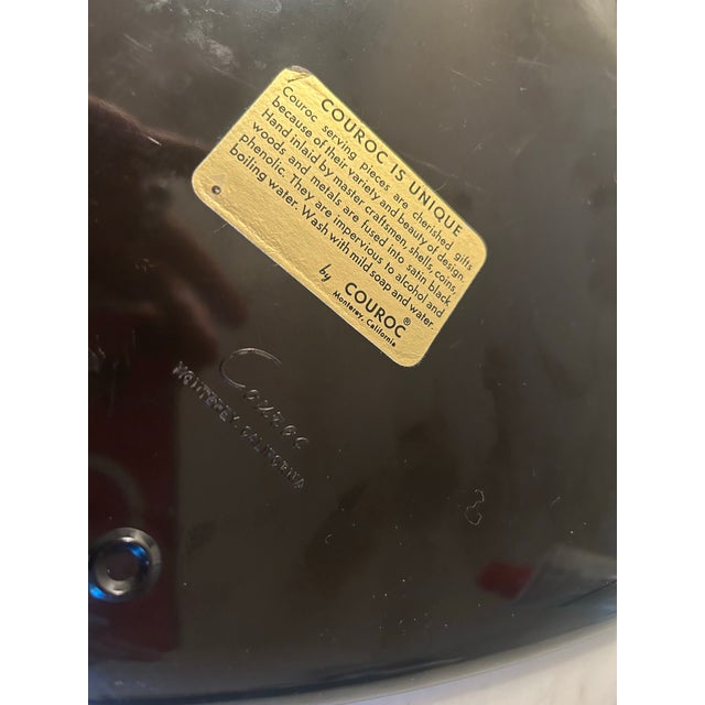 Mid-Century Modern Mid Century Modern Couroc Iris Tray 12 X 9.25 For Sale - Image 3 of 5