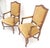 Brown Pair of Carved French Style Mohair Fabric Carved Open Arm Lounge Chairs MINT! For Sale - Image 8 of 11