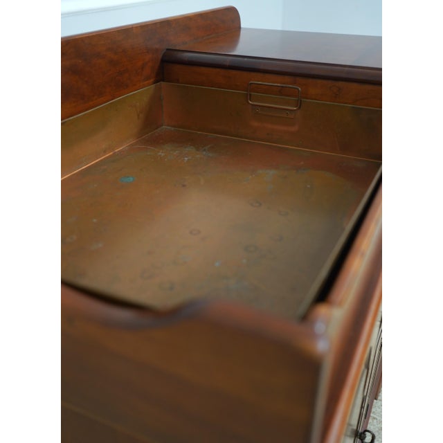 Pennsylvania House Pennsylvania House Cherry Dry Sink W. Copper Basin Server For Sale - Image 4 of 16