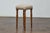 English English 19th Century Petite Oak Stool with Turned Legs and Linen Upholstery For Sale - Image 3 of 7