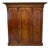 Antique Victorian Figured Mahogany Three Door Wardrobe, 1850s For Sale