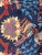 Red Antique Indo Agra/ Larestan Carpet, Birds of Love, 6'11" × 17'3" For Sale - Image 8 of 10