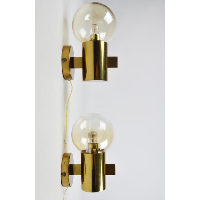 Vintage swedish wall lamps by h. A. Jakobsson, 1960s, set of 2, in good conditions. designed 1960 to 1969 this piece is...