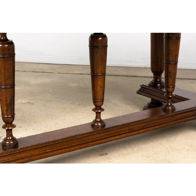 Late 19th Century French Henri II Revival Walnut Library Table For Sale - Image 18 of 18