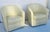 Natuzzi 20 Th. Pair of Italian Natuzzi Leather Barrel Back Swivel Chaits For Sale - Image 4 of 7