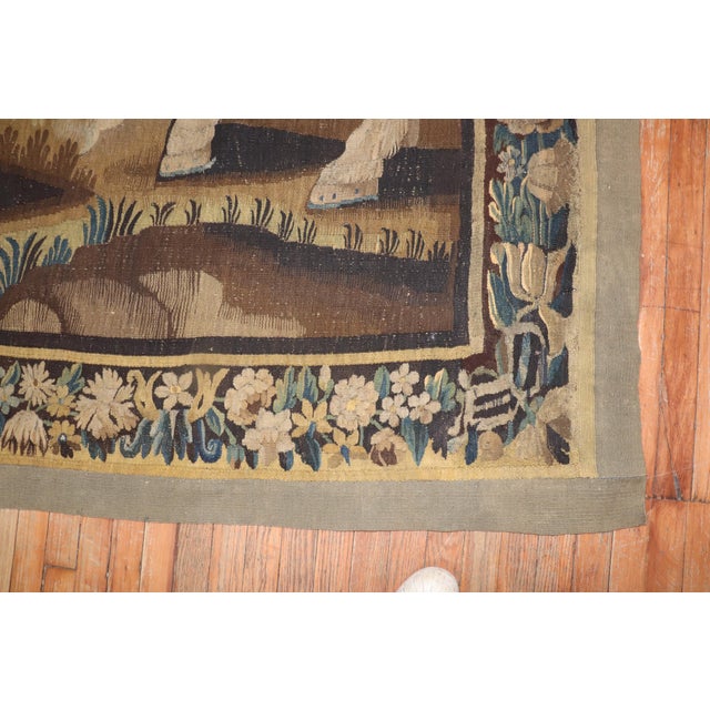 Early 21st Century Early 21st Century Zabihi Collection Mid 18th Century French Tapestry of Charlemagne - 8'7" x 10'1" For Sale - Image 5 of 18
