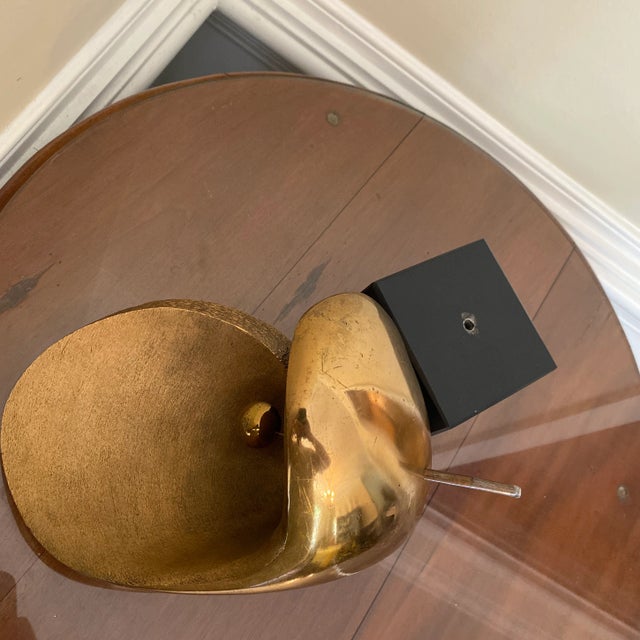 Curtis Jere 1970s Curtis Jere Brutalist Bronze Clam Sculpture, Dated 1972 For Sale - Image 4 of 6