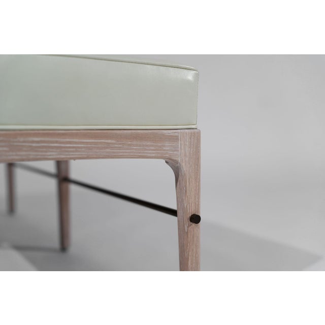 Carlos Solano-Granda Linear Bench in Limed Oak and Bronze Series 60 For Sale - Image 13 of 18